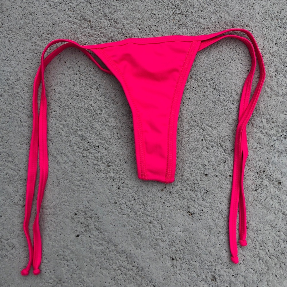 Dark Pink Bikini Thong Bottoms